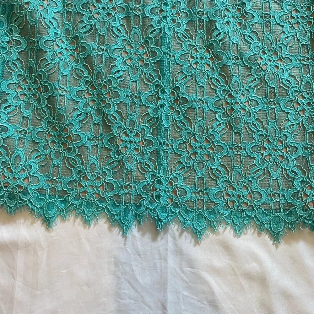 DKNY Women Lace Dress | Aqua | Size 4 | Like New | 3/4 Sleeves - Picture 6 of 11